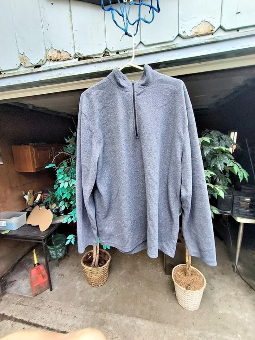 Old Navy Mission Bay 94 Men's Gray Quarter-Zip Size XL Like New